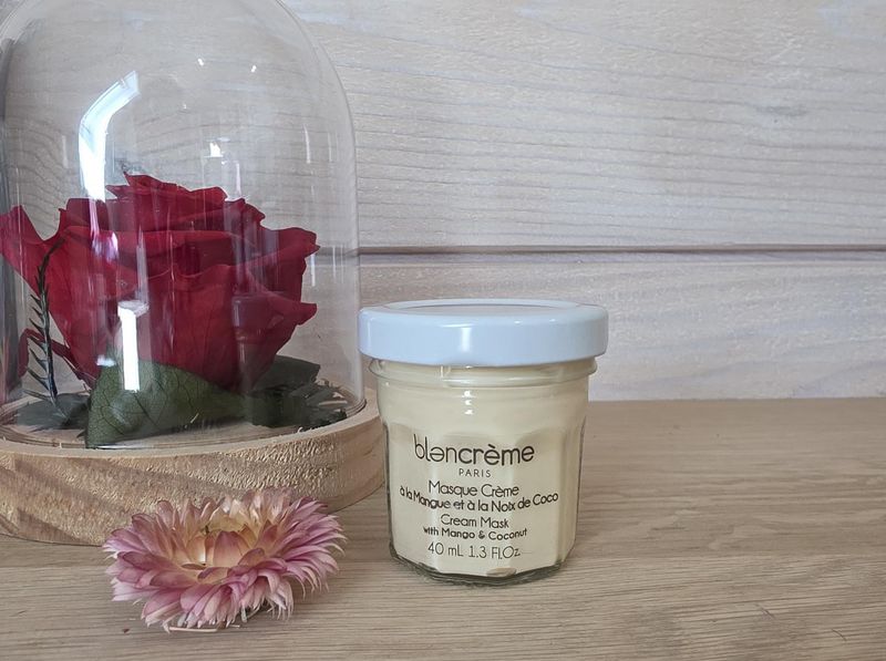 masque visage mangue et noix de coco