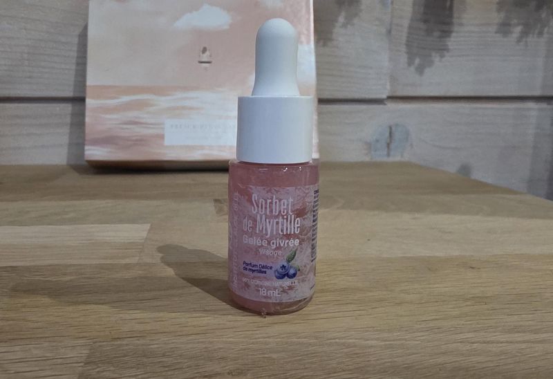sorbet de myrtille visage